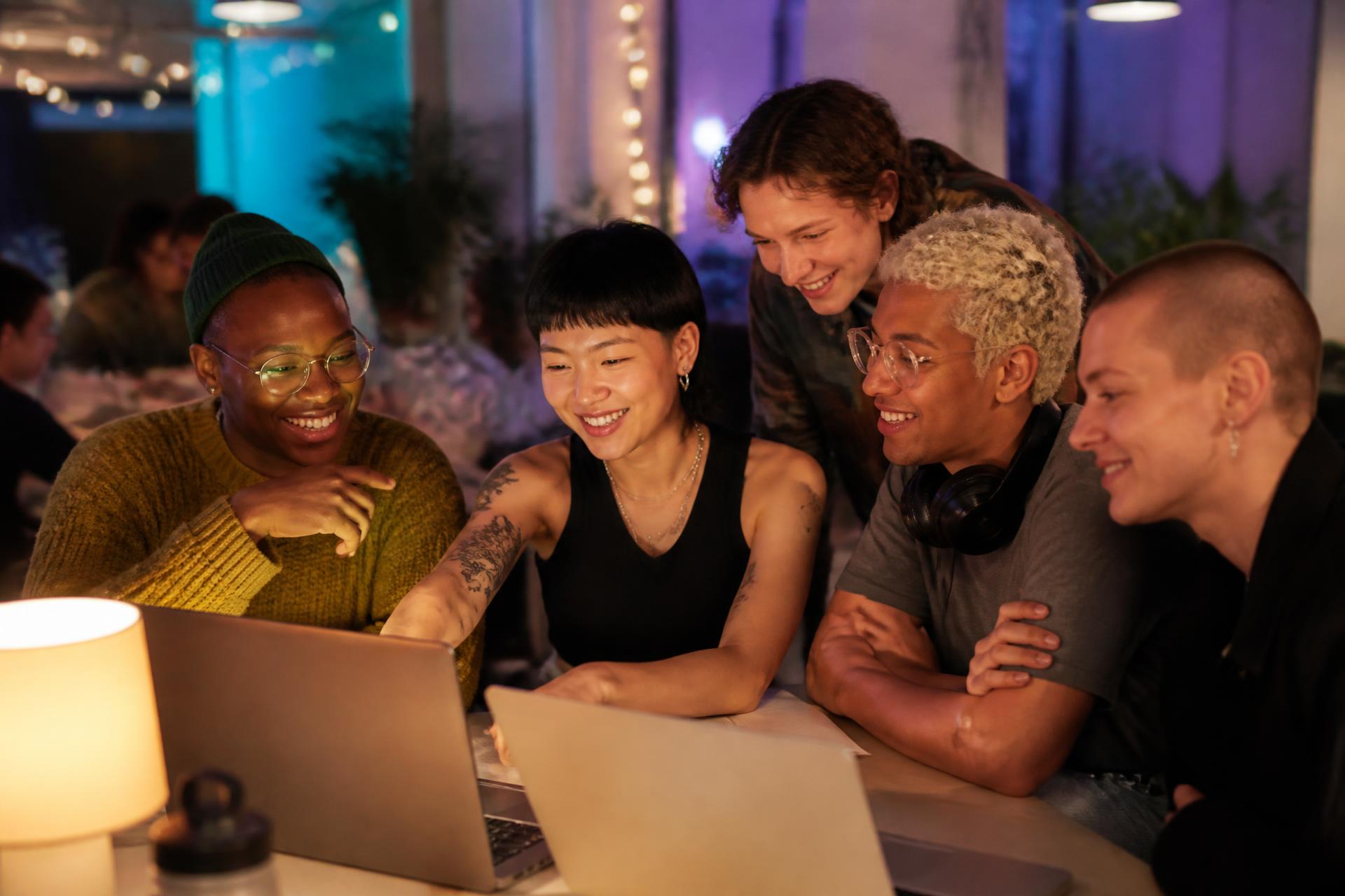 People building together at a Build With Pride evening